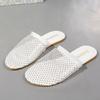 Fashion Women's Slippers Luxury Round Toe Hollow Wedges Diamond Sexy Flats Banquet Sandals Rheinstone Fashion Outdoor Non Slip Slippers