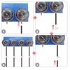 Synchronizer Tool For 4 Cylinder Engines Machines Motorcycle Fuel Carburetor Synchronizer with Hose Vacuum Balancer Gauge