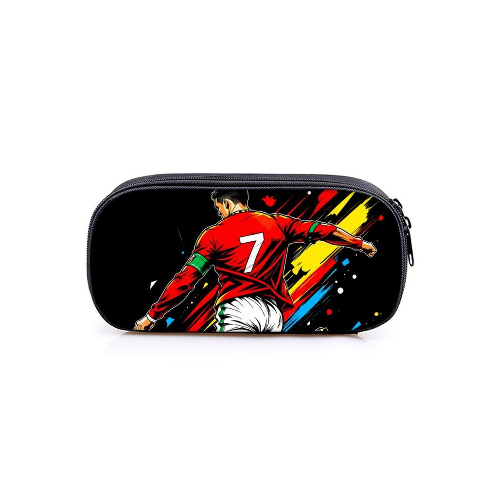 Vendite Calde Appassionato di Sport Graffiti Calcio Astuccio Stratificato Per Ragazzo/Ragazze Migliori Regali Sacchetto Portapenne Piatto Cartoon 2D Materiale Scolastico