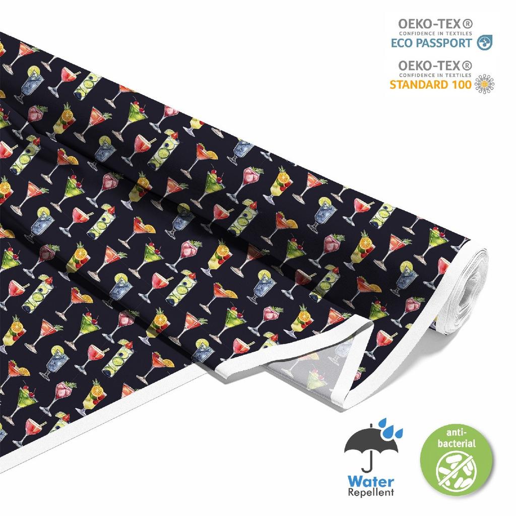 Outdoor Dekostoffe Oxford - Motiv Cocktail | Dx8609