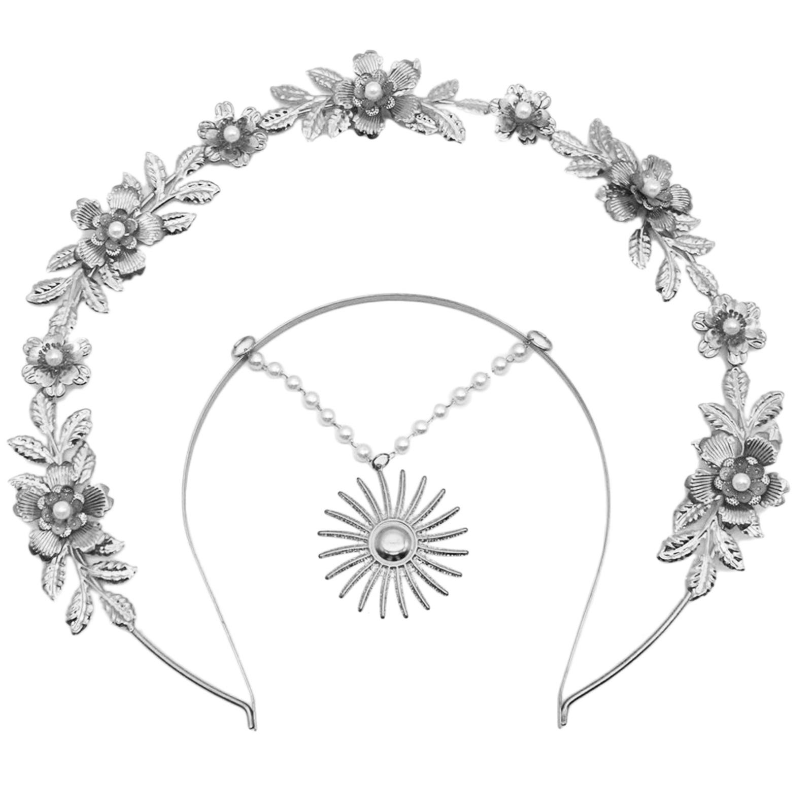 

Сделай сам Тиары Короны Конкурс Выпускной Ангельский Ободок Аксессуары для Волос для Девичника Винтажные Тиары-Гало Ободок для Волос Сделай сам 3