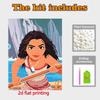 Disney Pearl Painting Moana Handmade DIY Pearl Gemstone Painting Pictures Crafts Special Shape Home Wall Decoration