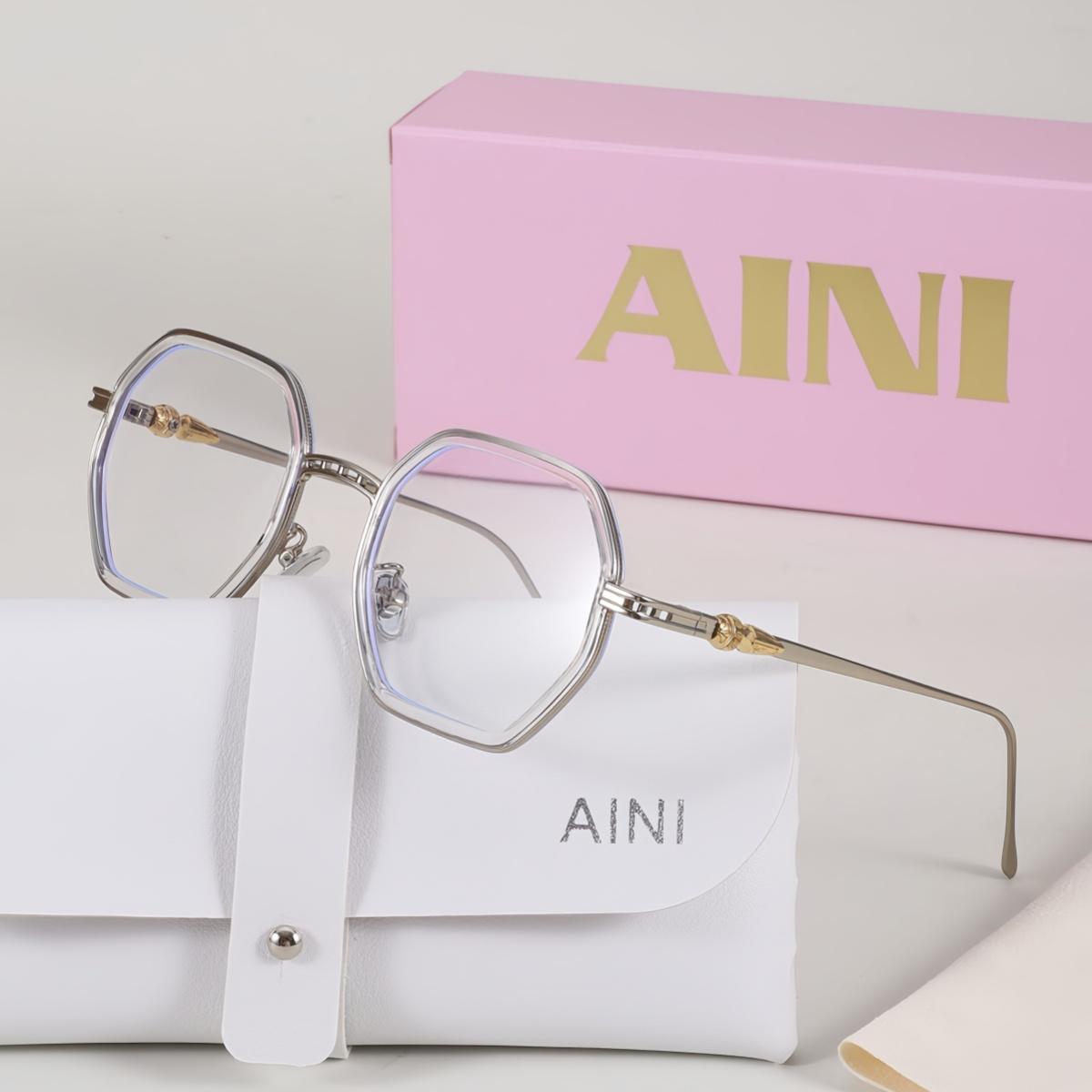 

European and American retro style men s and women s fashionable flat light glasses for watching TV, mobile phones, computers, an