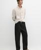 Masimodutti 100% Linen Pintuck Pants