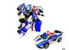 Metal Cardbot S Blue COP S Police Car Transforming Robot Figure Car Korean animation [item]