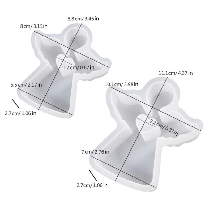 Silicone Crafts Molds Reusable Casting Epoxy Molds Candle Making Geometric Molds