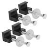 4Pcs Set Pickup Truck Tool Box Mount Tie Downs J Hook Clamps Heavy Duty Aluminum No Drilling