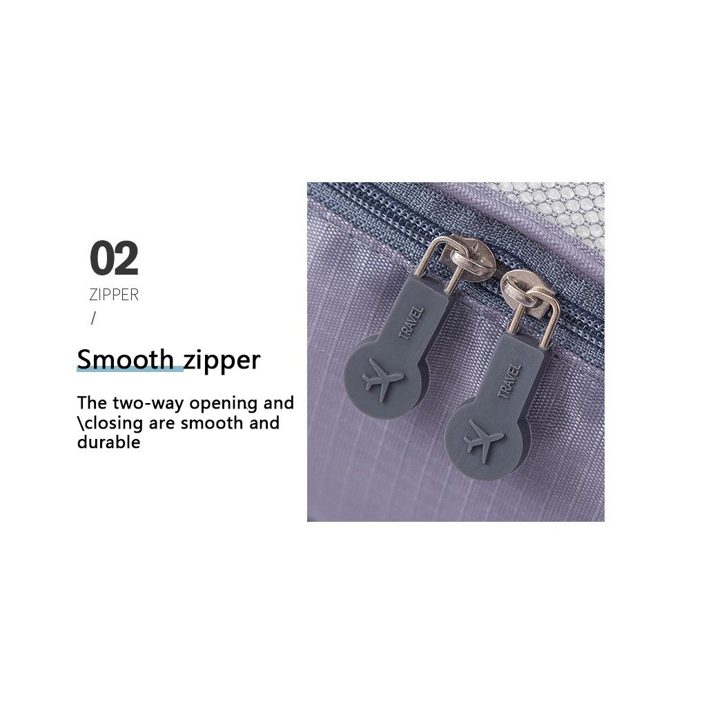 7 Pieces Travel Laundry Bag Packing Clothes Storage Organizer Luggage Holder Zipper Foldable Waterproof Shoes Underwear