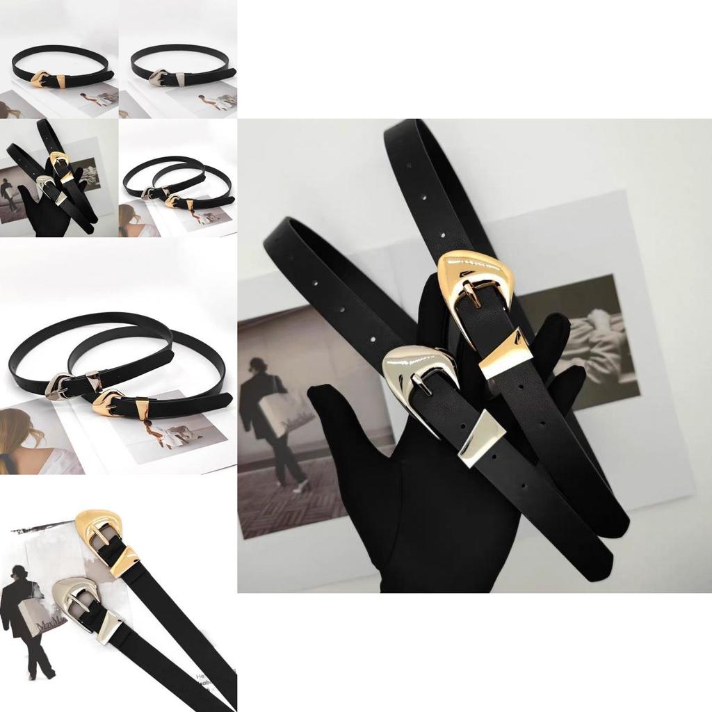 Stylish Women's Minimalist Metal Buckle Waist Belt For Fashion Dresses And Jeans