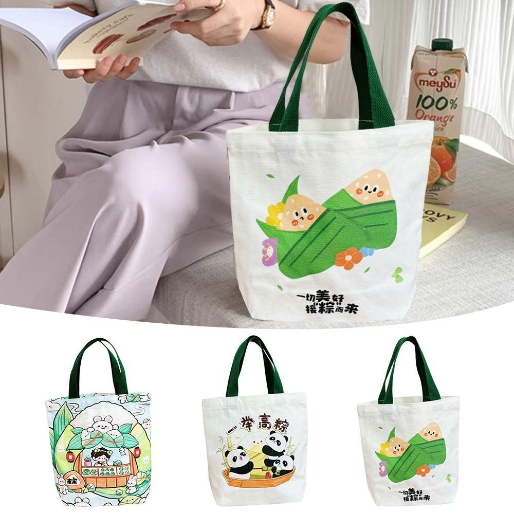 

Dragon Boat Festival Handbag Cute Bunny Shoulder Bag Fashion Canvas Bag