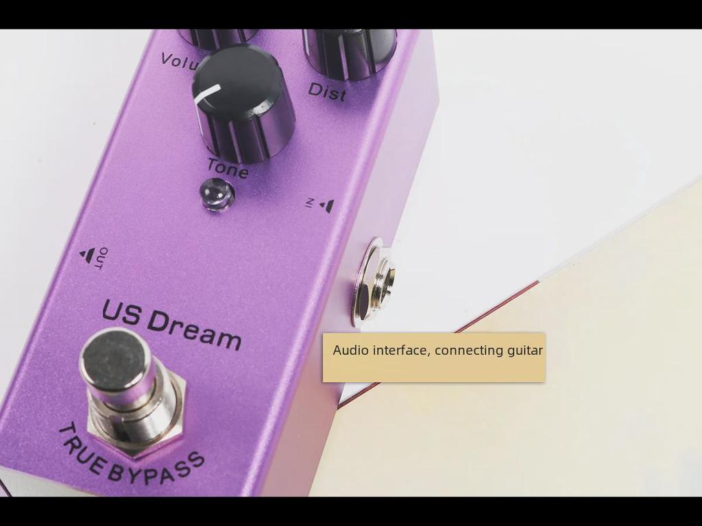 Compact Electric Guitar Effects Pedal: 10 Effects Including EQ, Distortion, Overdrive, Fuzz, Chorus, Simulation & Delay.
