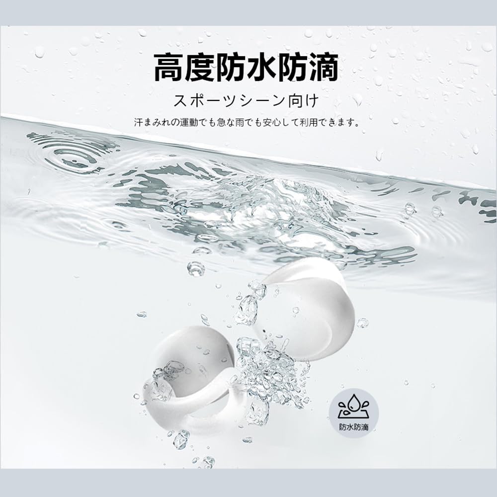 Meisei Bluetooth Ohrklemme Kabellos Bluetooth Ohrhörer Kein Ohr Sound ENC Rauschen Ultra Automatisch LED Open Air Kompatibel mit Kopfhörern, Stil, Ohrstöpsel, 5.4,