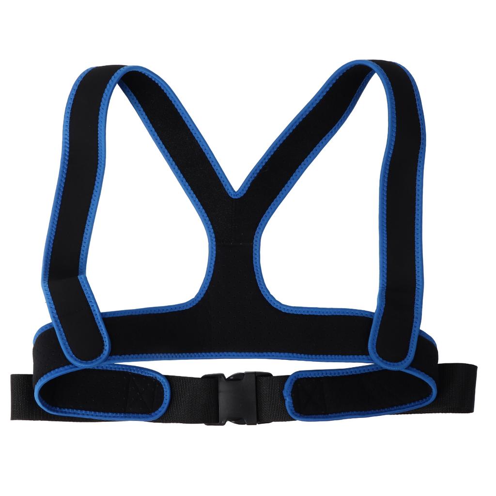 Wheelchair Belt Anti Slip Elastic Breathable Wheelchair Fixing Belt Harness Strap(Black )