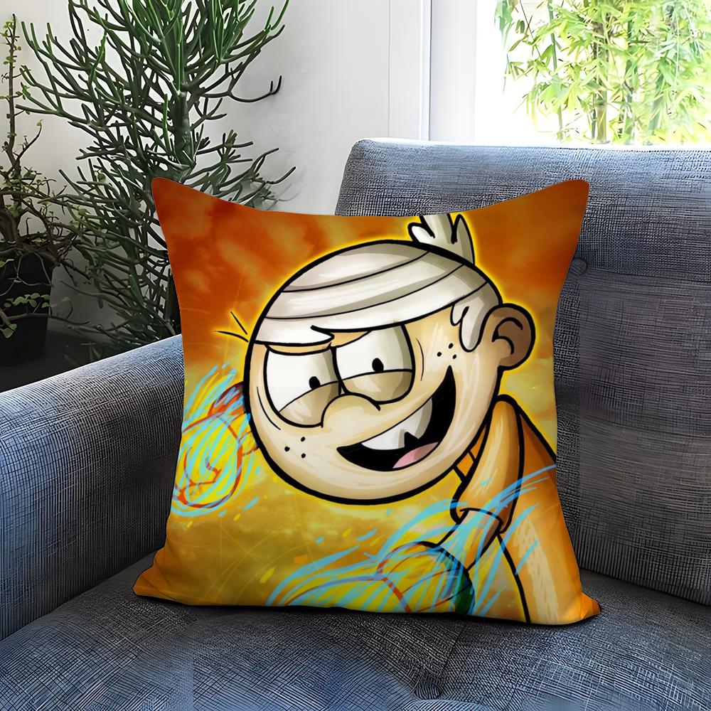 Anime The L-Loud House Cushion Cover Comfortable Reversible Pillow Cover Ideal for Car Sofa Bedroom & Beyond