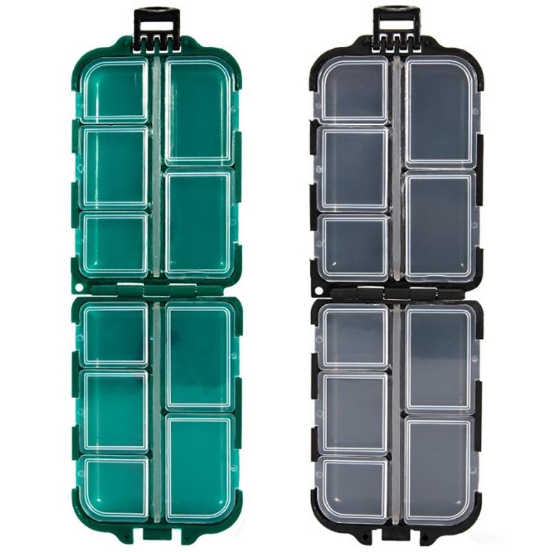 Double Layer Fishing Tackle Box Organizer, Lure Storage Case with Compartments for Spinners Micro Jigs Hooks