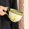 Retro Pastorale Kaffeetasse Untertasse Mit Deckel Große Keramiktasse Nachmittagstee Kaffee Wasserbecher Souvenir