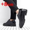 Nuovi Uomini Estivi Cava Plateau Tacco Alto 5/8/10 CM Crescita in Altezza Formale Uomo Derby Scarpe in Pelle Uomo Scarpe da Cerimonia Elevatore