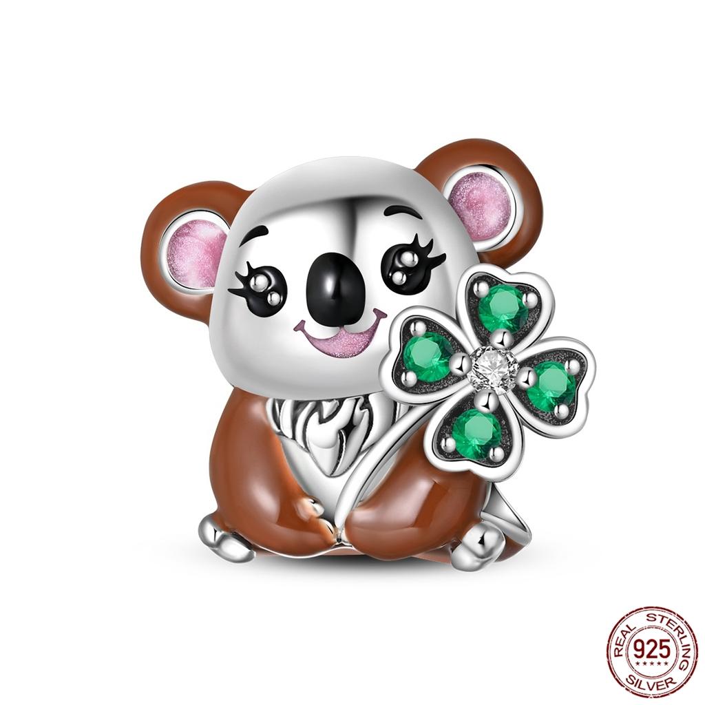 Copper Elephant Gathering Panda Pendant Charms Beads Fitoriginal Bracelet Diy Birthday Jewelry Gifts For Women