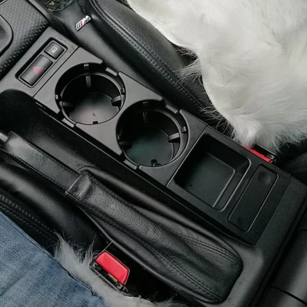 Black Center Console Trim Base Cup Coin Holder 51168218305 For BMW 3 Series