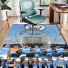 Manchester City FC Pattern Rug, Indoor/Outdoor Mat, for Picnic, Gameroom, Bedroom, Office, Living Room, Home Decor Carpet, Birthday Gift