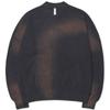 Nomanual Spray Dyeing Knit Zip Up   Charcoal