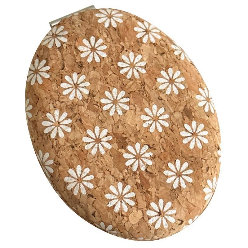 Compacte Make-up Spiegel in Vintage Stijl, Opvouwbaar, Dubbelzijdig, Draagbaar, Creatief Minimalistisch voor Vrouwen