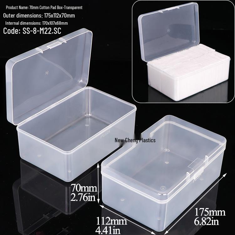 Makeup Cotton Swab Storage Box: Single/Double Compartment, Plastic PP Box for Lipstick and Remover Wipes