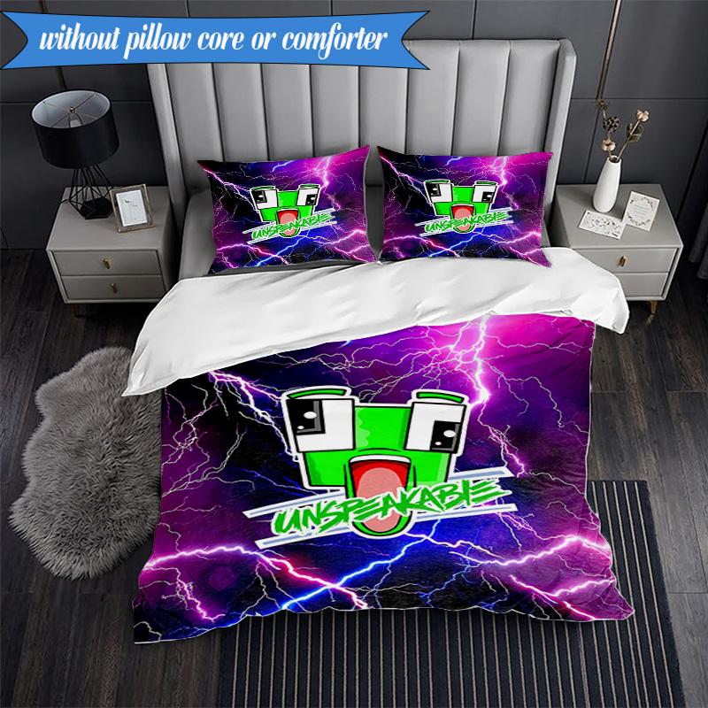 Space Un-speakable Adventure 3pcs K-pop Music Group Bedding set,Ideal for Bedroom, Dormitory,Including Duvet Cover And 2pcs Pillowcases,Fan Gifts