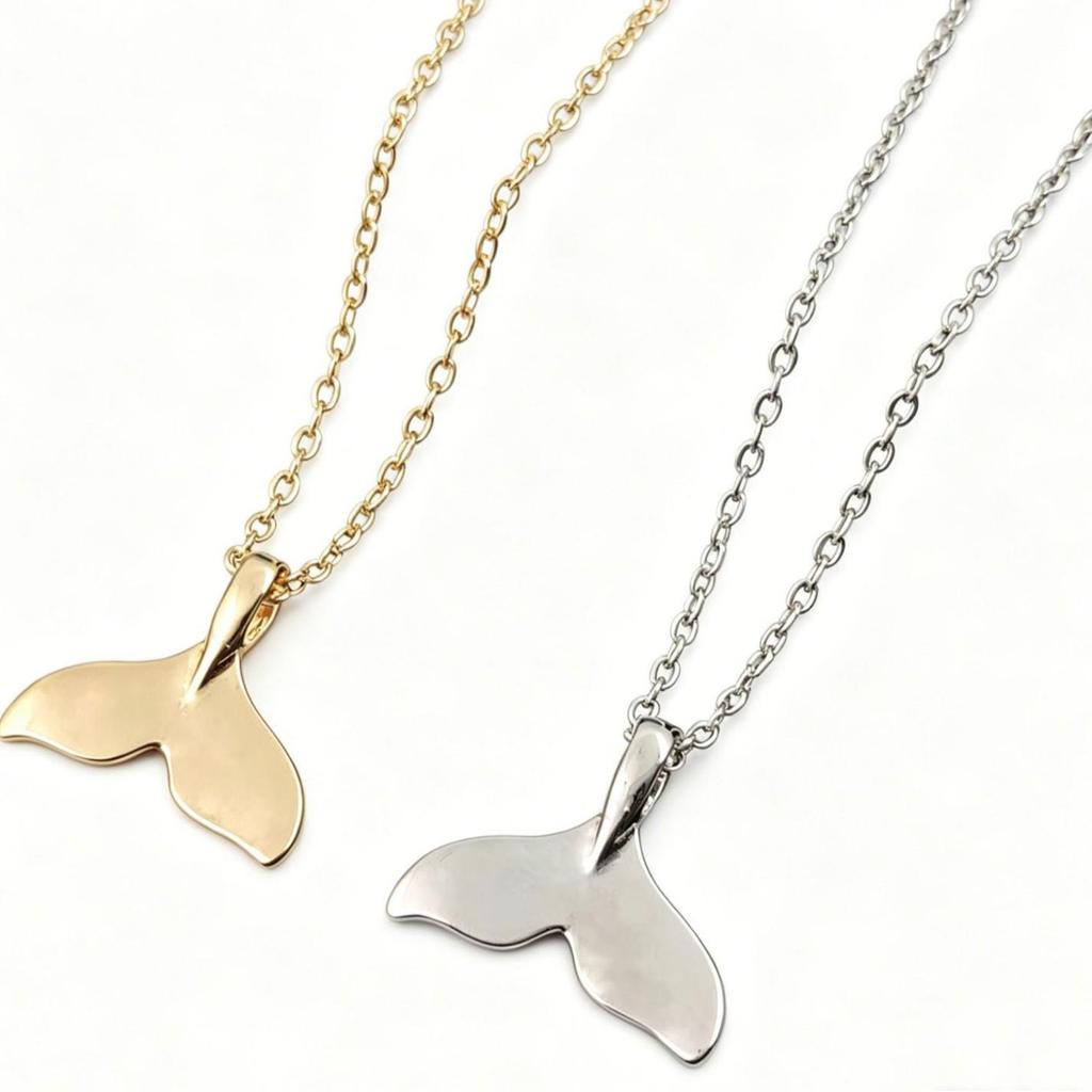 2019 European & American Mermaid Dolphin Tail Couple Necklace - Women's Clavicle Chain Fishtail Design
