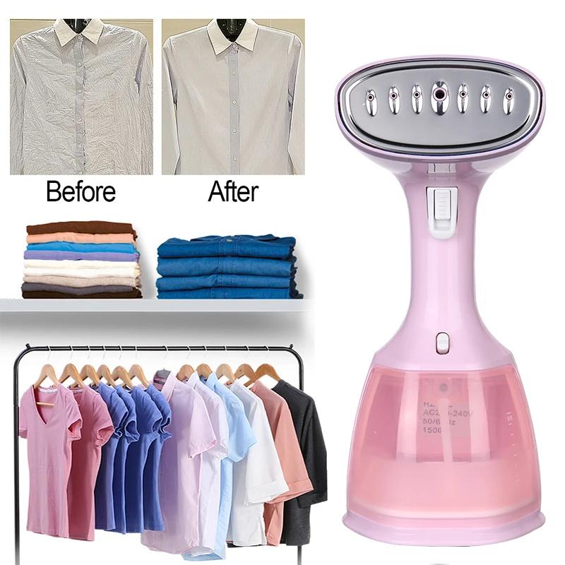 Steam Iron Garment Steamer Handheld Fabric 1500W Travel Vertical 280ml Mini Portable  Home Travelling For Clothes Ironing