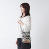 Raw wool knitting kit Monotone knitted shoulder bag #20-10