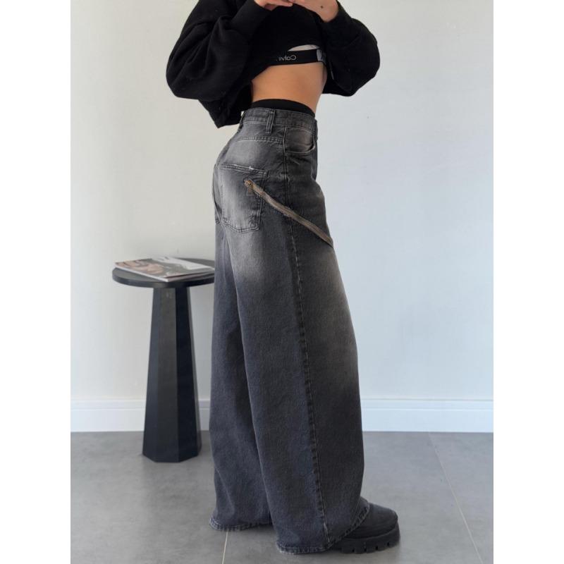 VEZFAA Damenmode, lässig, einfarbig, bedruckt, hohe Taille, Hosen, Hosen und Caprihosen