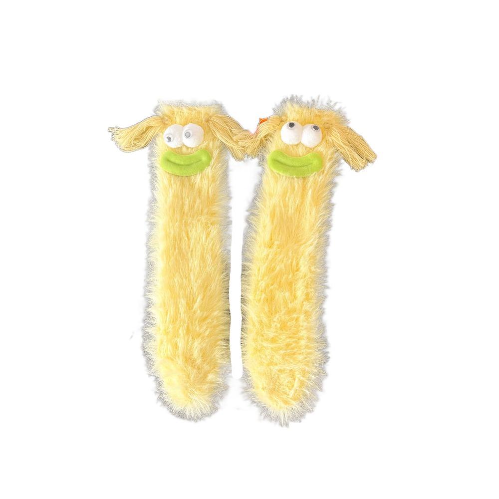 Cartoon Funny Tube Socks Plush Furry Plush Sock Cute Floor Stockings Women  Gifts