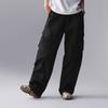 Li Ning CF Suo Solid Color Mid Waist Straight Casual Pants Women Pants Black AKXU504-2