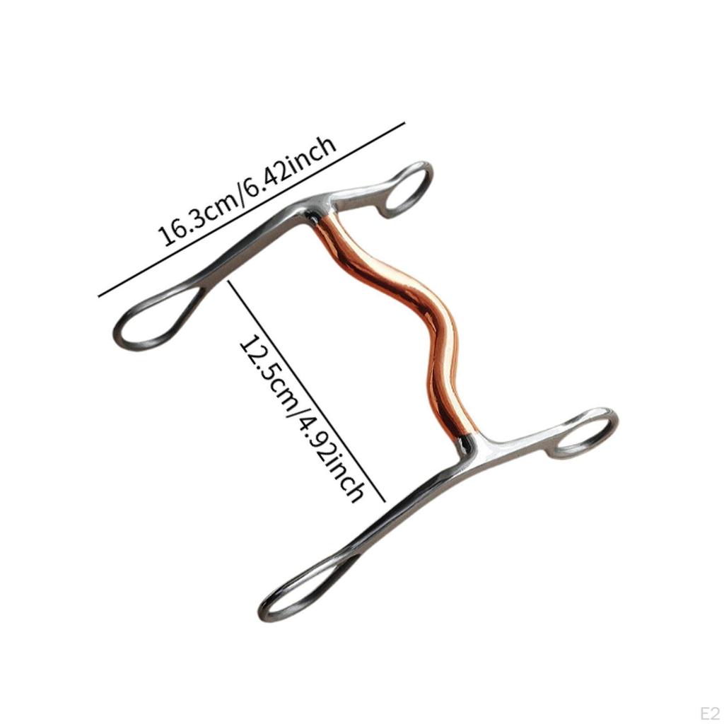 Westernové uzdečky, Jazdecké udidlo, Medené uzdečky, Nerezové tréningové udidlo pre