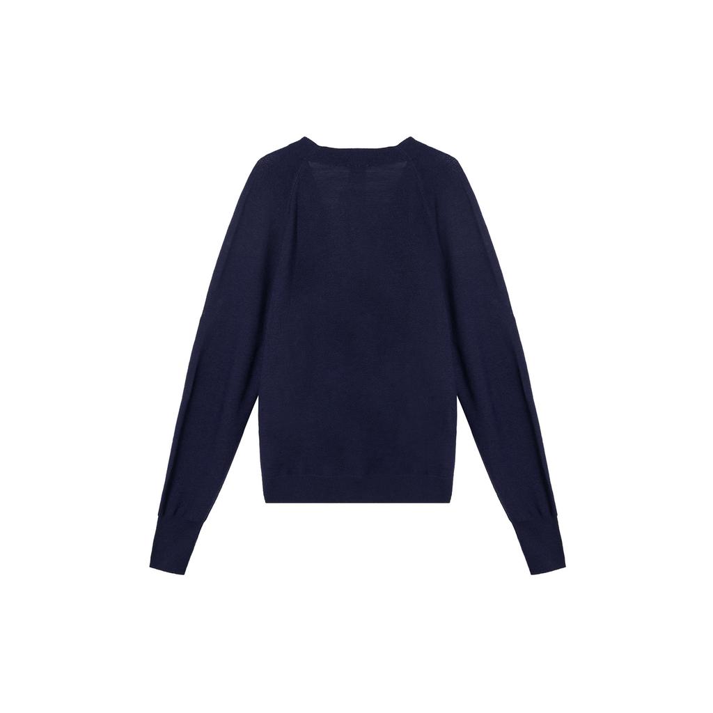 Nike Knitwear Unisex Ink Blue V neck Moderate Cardigan FQ0516-555