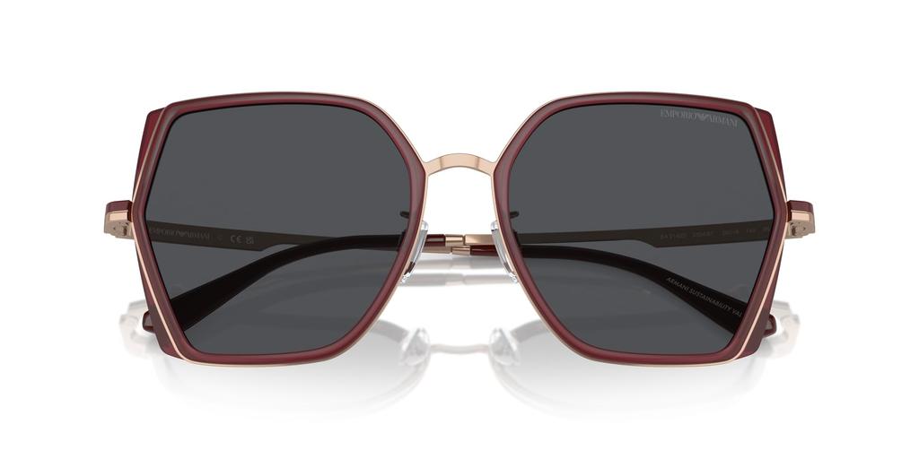 Emporio Armani Sunglasses EA2142D Shiny Rose Bordeaux 56 Women's Gold/Opal