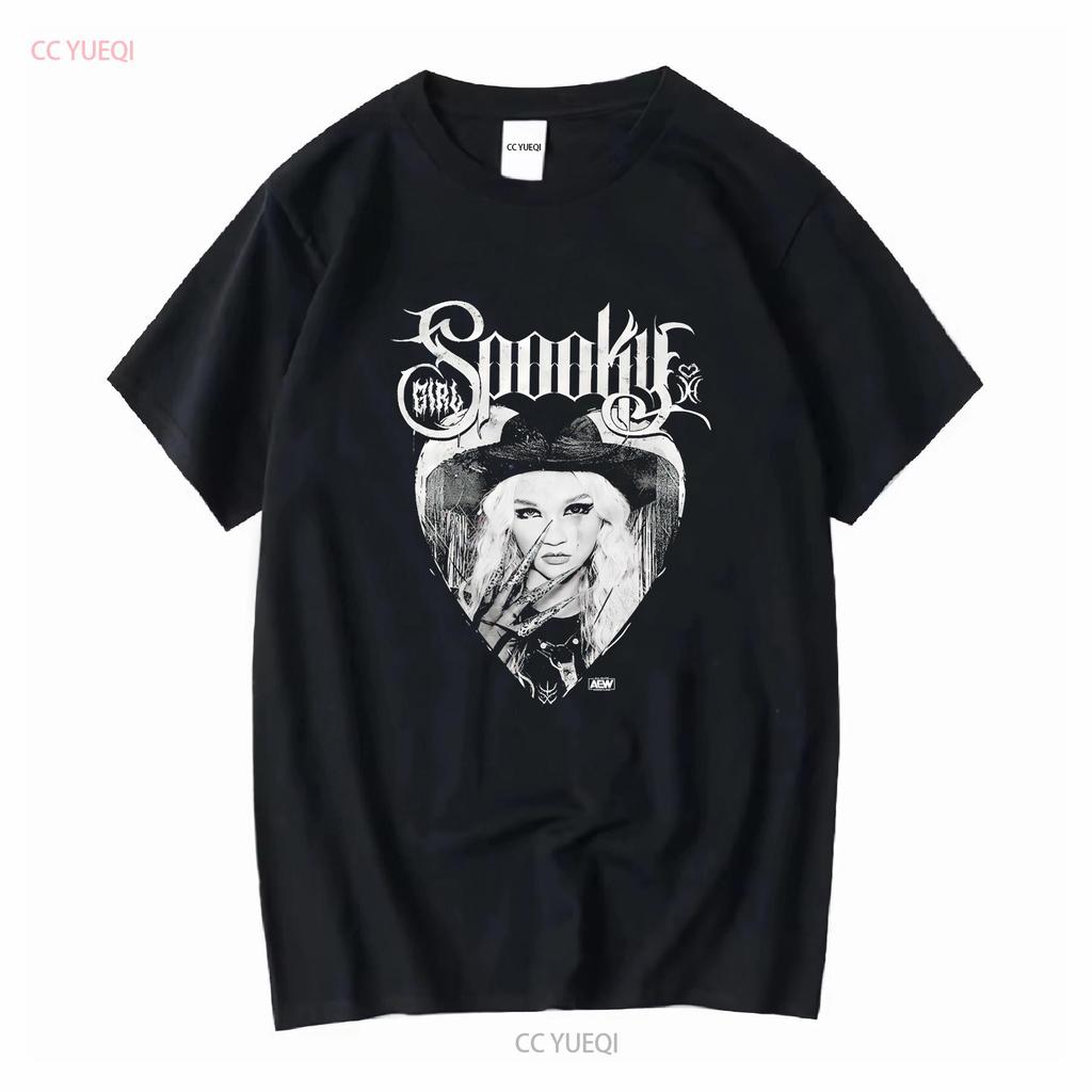 Julia Hart Spooky Girl AEW Official T Shirt long or short sleeves vintage Washed Soft Casual Top For Everyday Wear Stylish