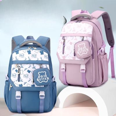 Korean High School and Junior High School Students with Large Capacity Oxford Cloth Backpacks Simple Middle School Students To Reduce Burden