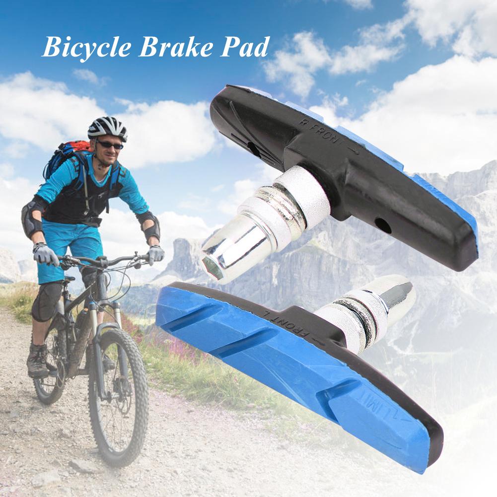 A Pair Mixture Material Silent Mountain Bike Brake Pad Blocks Shoes   Cycling Accessories