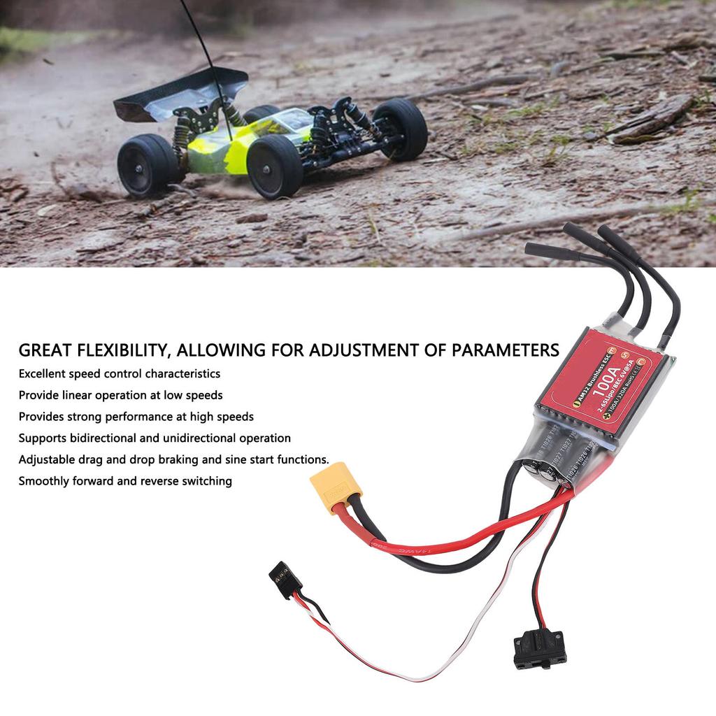ESC Fit for 3650 3665 3670 3674 Brushless Motor Open Source AM32 100A Electronic Speed Controller Open Source AM32 100A ESC