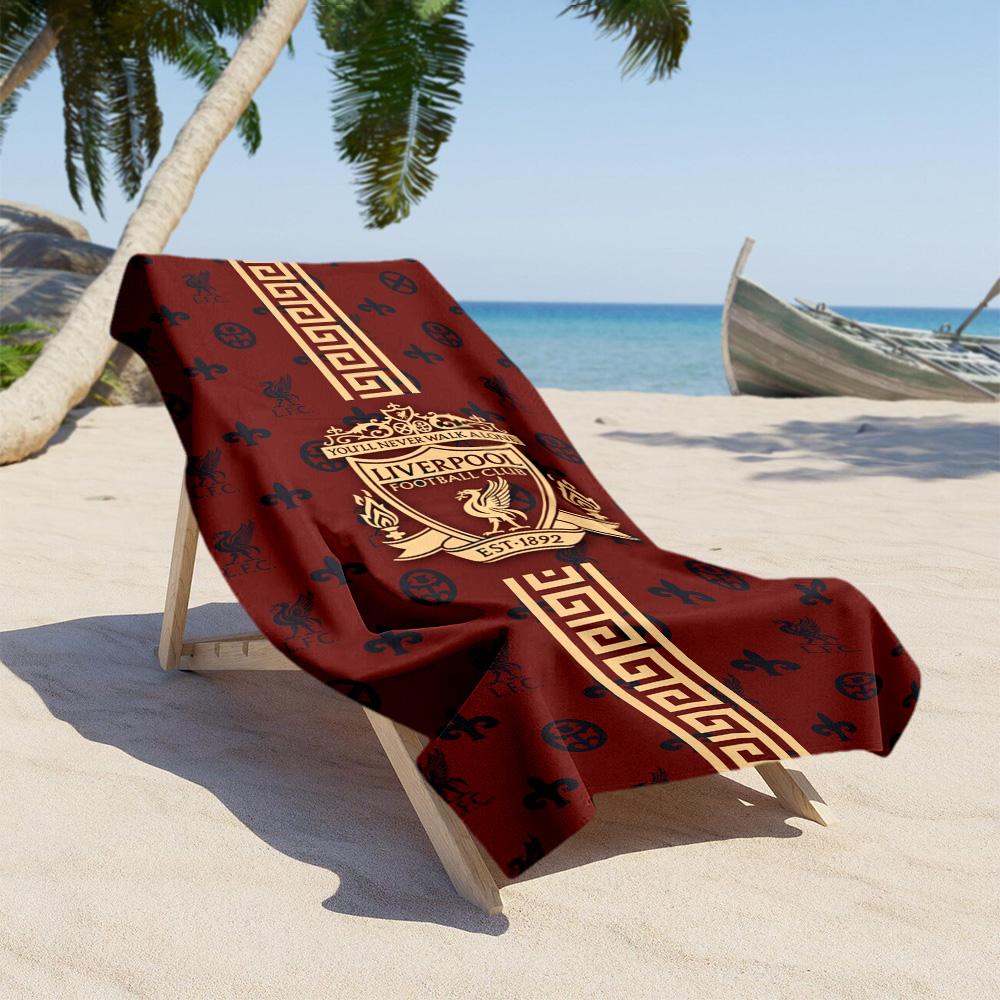 Liverpool Beach Towel High Absorbency Quick-Dry Comfortable Lightweight Perfect for Traveling Yoga Camping and Swimming