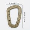 5Pcs/set Backpack Buckle Fast Tactical Carabiner Plastic Hook D Shape EDC Gear For Outdoor Camping