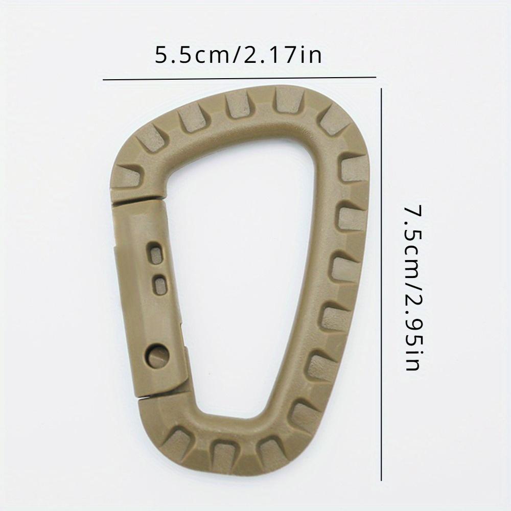 5Pcs/set Backpack Buckle Fast Tactical Carabiner Plastic Hook D Shape EDC Gear For Outdoor Camping