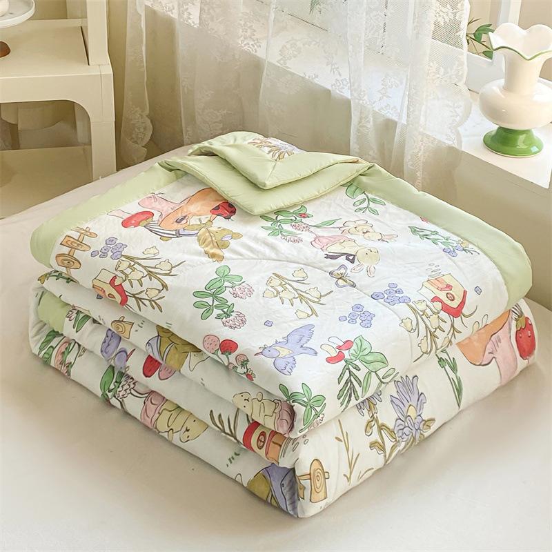 A-class Mother Baby Grade Soft and Sticky Cloud Cotton Summer Quilt, Air Conditioning Single Double Cool Quilt