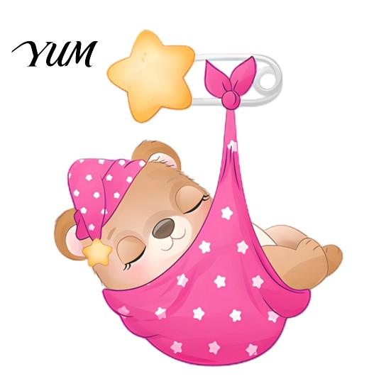 Versatile Wall Decor for Home Office Cute Bear Stickers Kids Room, PVC Waterproof Cartoon Animal Self Adhesive Bedroom Decals, Removable Art