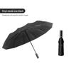 Qiu Qiao Oversized Automatic 10-Rib UV Protection Travel Umbrella