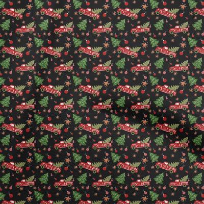 Georgette Viscose Kastanjebruin Stof Kerstmis Doe-het-zelf Kleding Quilting Stof Print Stof Per Meter 42 Inch