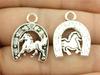 8 Pieces Charm Making Jewelry Horseshoe Horse 23x17mm for DIY Jewelry Findings Hand Made Craft B13161