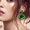 Elegant Rose Flower Dangle Earrings Alluring Flower Drop Earrings Jewelry Attractive Dangle Ear Studs for Daily Wear